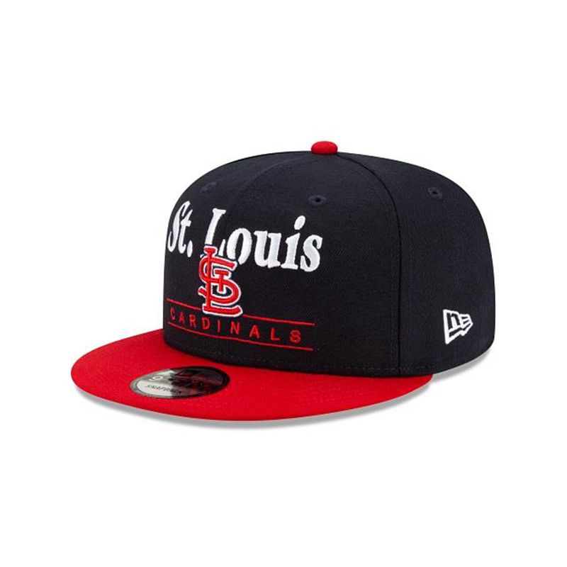 MLB St. Louis Cardinals Two Tone Retro 9Fifty Snapback (KNB2839) - Red New Era Caps